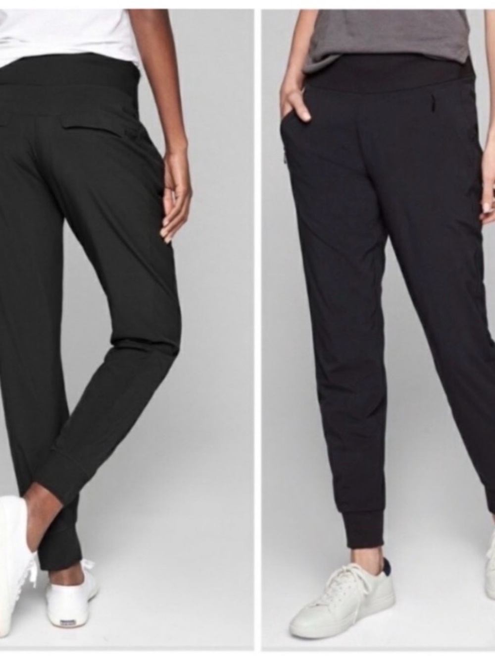 Athleta Soho Jogger Black Unlined Size 4T Tall - Picture 8 of 8